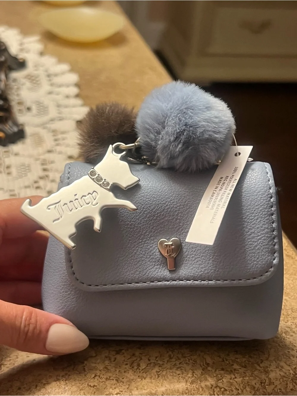 Juicy Couture keychain mini bag